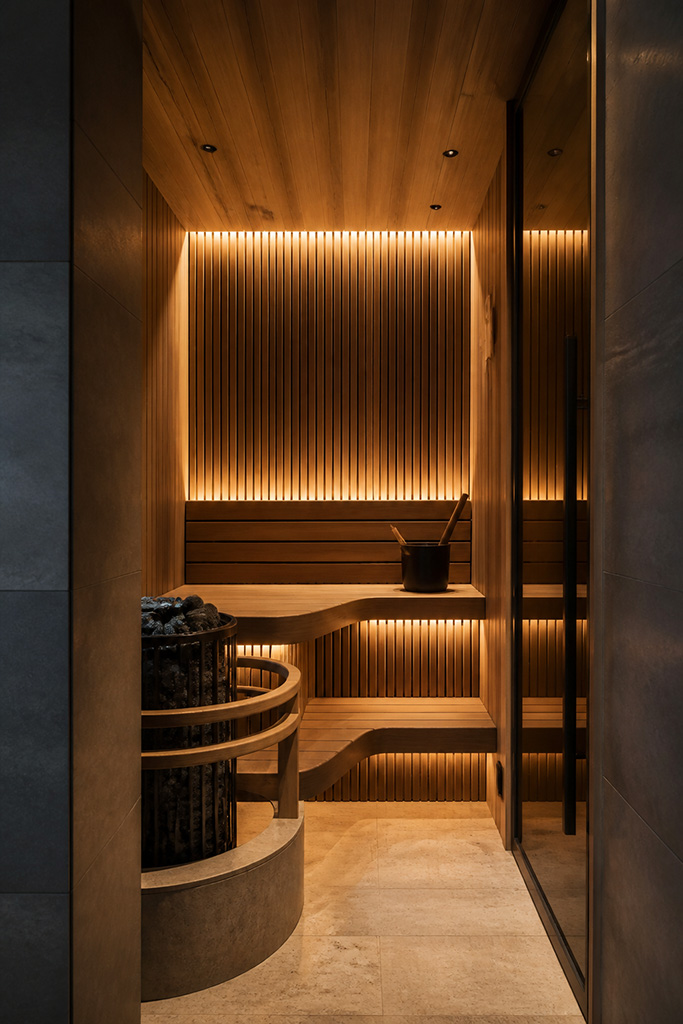 Modern sauna